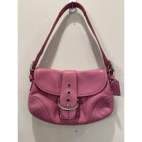 Coach Handbags - Coach Vintage SMALL 9247 Pink  Soho Y2K Leather Shoulder Bag